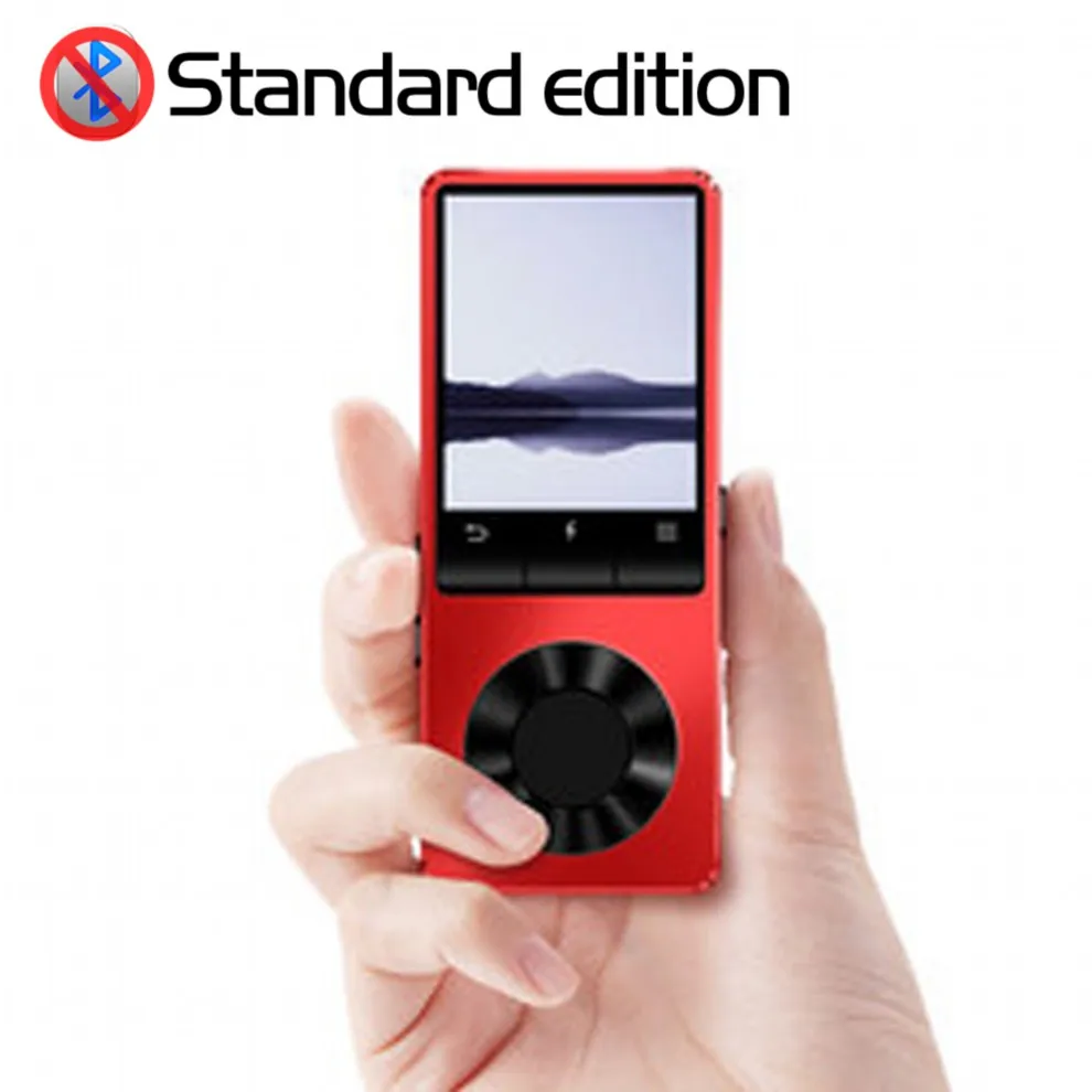 Red NO Bluetooth BENJIE X3 металлический Bluetooth MP3-плеер портативный музыкальный плеер со встроенным динамиком fm-радио, электронная книга, часы 20 шт./партия - Цвет: Red NO Bluetooth
