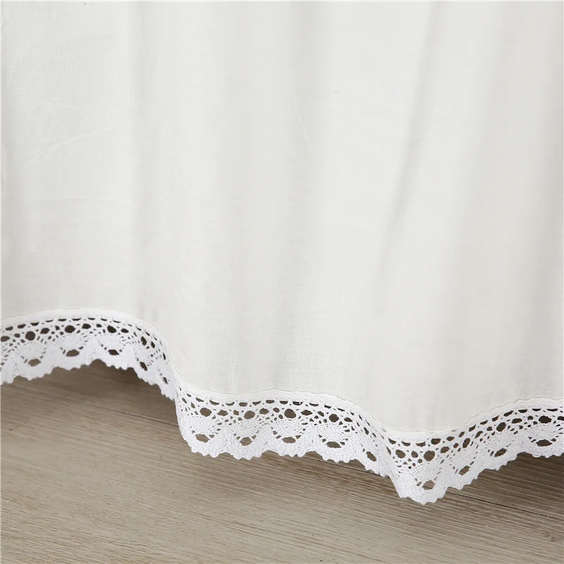 

Cotton Yarn-Dyed Washed Cotton Bed Skirt Bedspread Cover Bed Spread Covers With Skirts Bedcover Full Queen King Custom Size #/