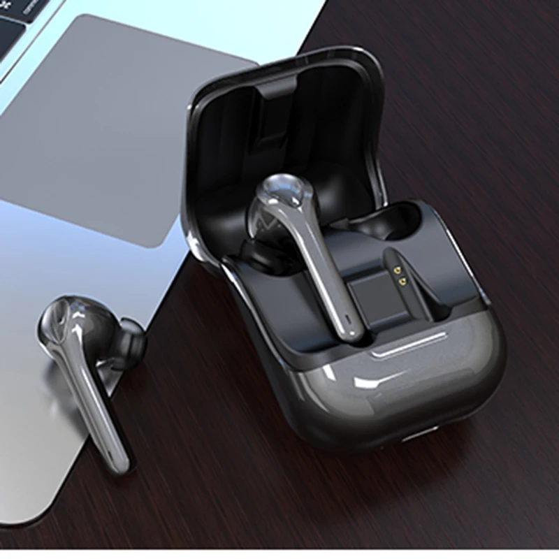 TWS Bluetooth наушники отпечатков пальцев Сенсорный Стерео Беспроводная гарнитура с