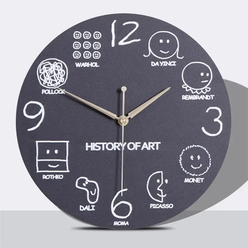 1 шт. креативная математическая доска поп викторина часы настенные для классной
