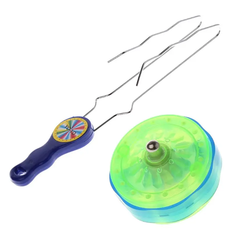 

Colorful LED Flashing Rail Rolling Flywheel YO-YO Ball Toy For Kids Gifts