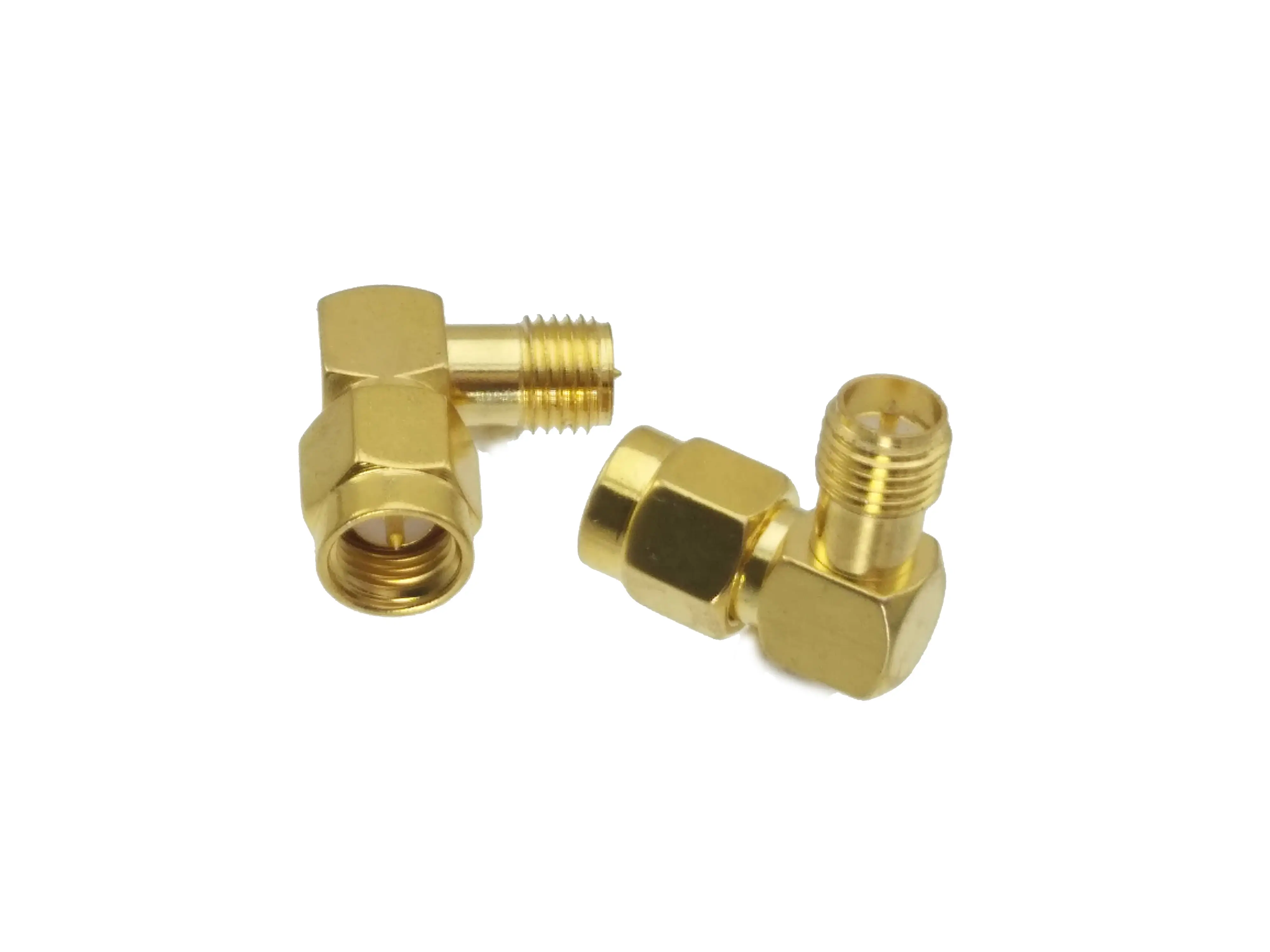

SMA male plug to RP-SMA female right angle in series RF adapter connector