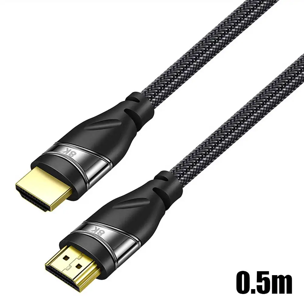 HDMI 2,1 ARC видео кабель 8 к 60 Гц 4 к 120 Гц 48 Гбит/с высокой четкости HDMI конвертер шнур для усилителя ТВ PS4 PS3 HD tv s проекторы - Цвет: 0.5m