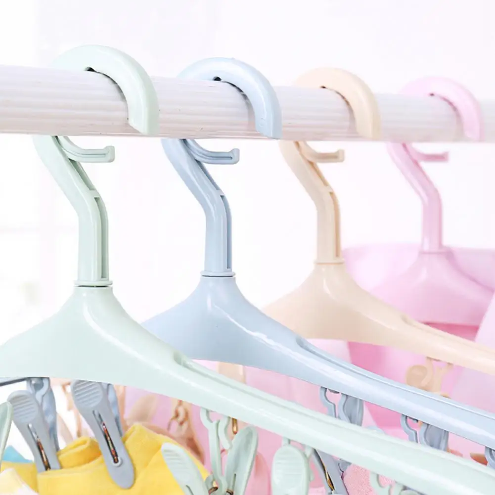 

Strong Bearing Capacity Eco-friendly Socks Underwear Towels Clothespin 8 Clips Rack Bathrooms Accessories