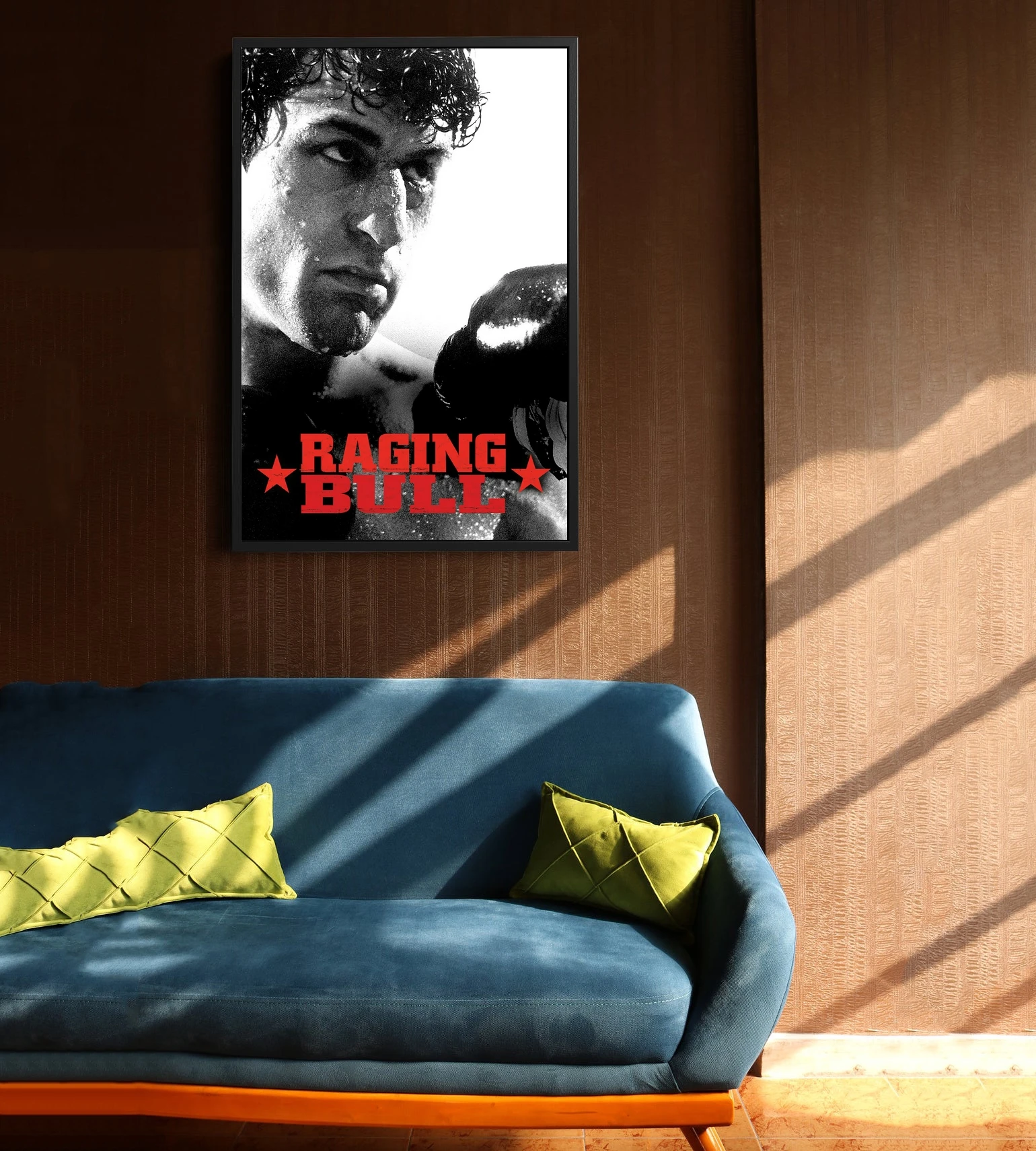 Постер фильма Рингский бык Мартинсский фильм Роберт Де Ниро Кэти Мориарти Джо