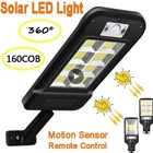 COBсветодиодный солнечный светильник Открытый солнечный светильник Настенный светильник Водонепроницаемый движения PIR Сенсор уличный светильник сада настенный светильник