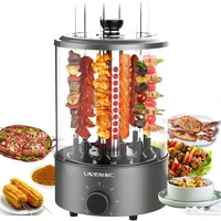 Electric Grills Automatic Rotating Barbecue Machine Small Kebab Machine Home Interior Smokeless BBQ Temperature Control