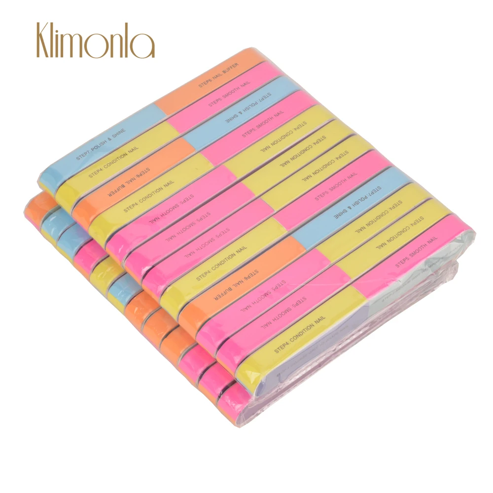 

50 шт./упак. для полировки ногтей cо шлифовальными буферными резцами, шлифования буферная полоса ногтей гель УФ лак с красочным печатным рису...