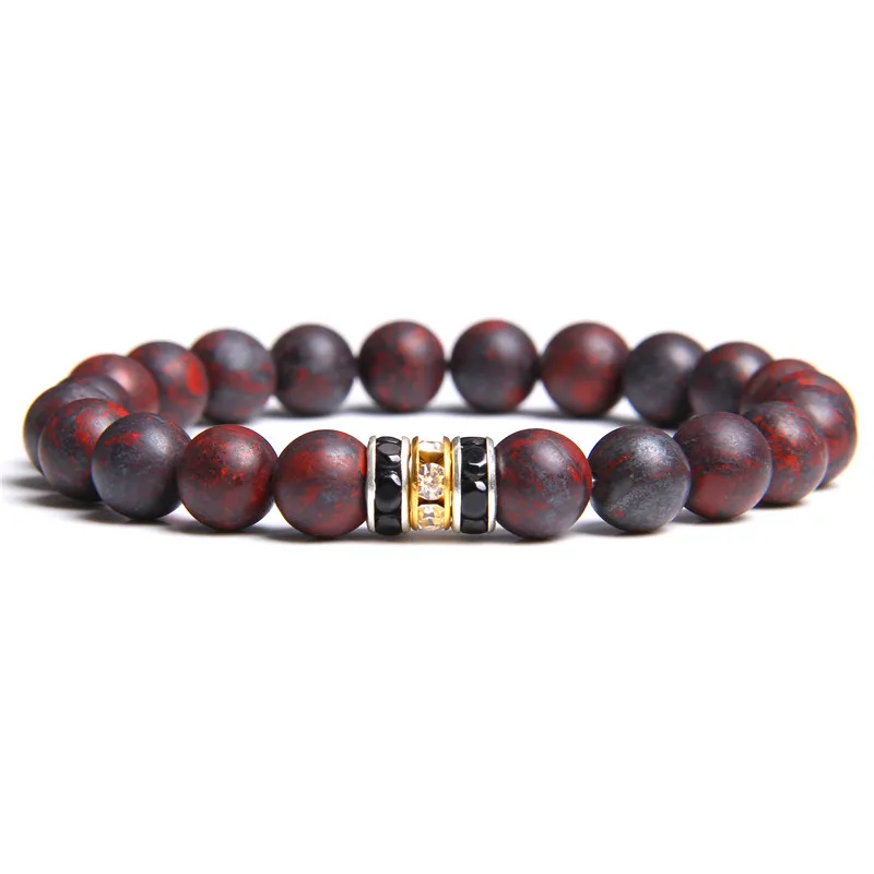 Природный гелиотроп браслеты мягкая керамика прокладка Шарм браслет для мужчин