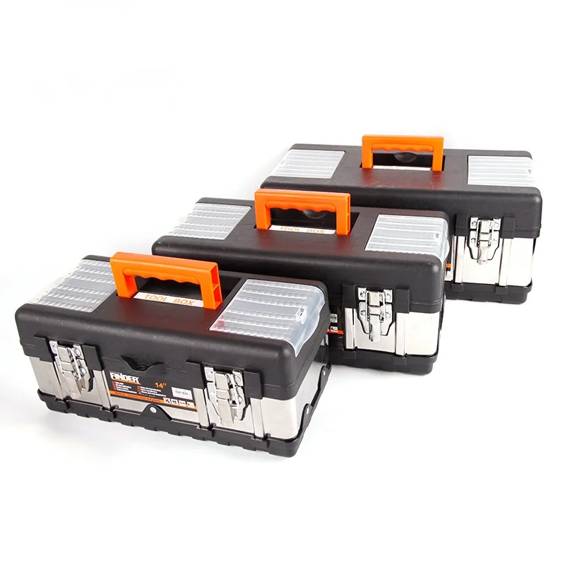 

Портативный ящик для хранения инструментов, органайзер, многофункциональная безопасная коробка для инструментов, профессиональный чемода...