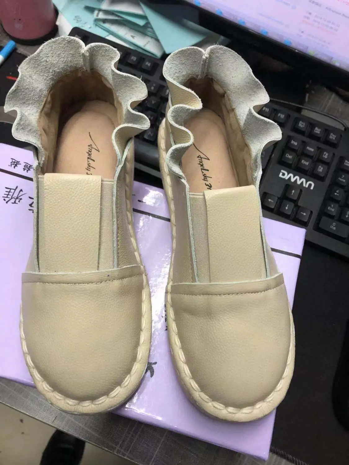 Careaymade-2021 new spring female retro literary sweet white shoes Genuine leather soft bottom shoes casual flats shoes