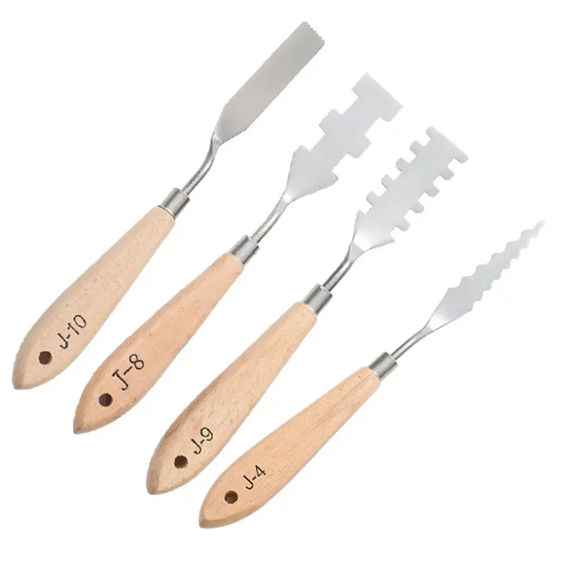 

Stainless Steel Painting Palette Knife Oil Paint Spatula Mixing Scraper Art Tool 72XC