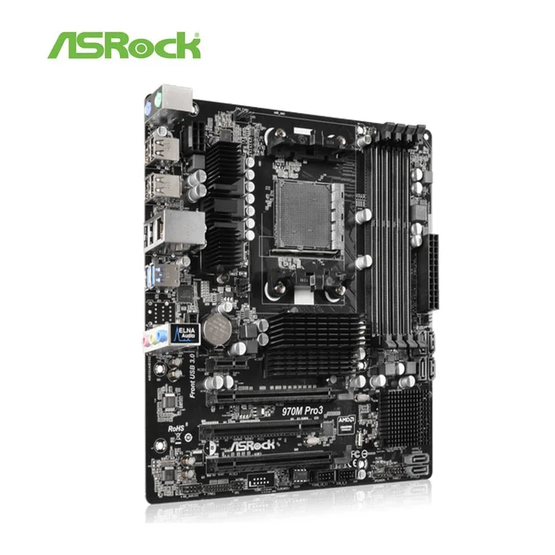 Материнская плата для настольного компьютера ASRock 970M Pro3 970 разъем AM3 + DDR3 FX/Phenom II/Athlon
