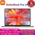 Улучшенное издание Ноутбук Xiaomi RedmiBook Pro 14, Intel i5-11320H  i7-11390H MX450 16 ГБ 512 Гб SSD, экран 2,5 K, ноутбук Mi, ПК