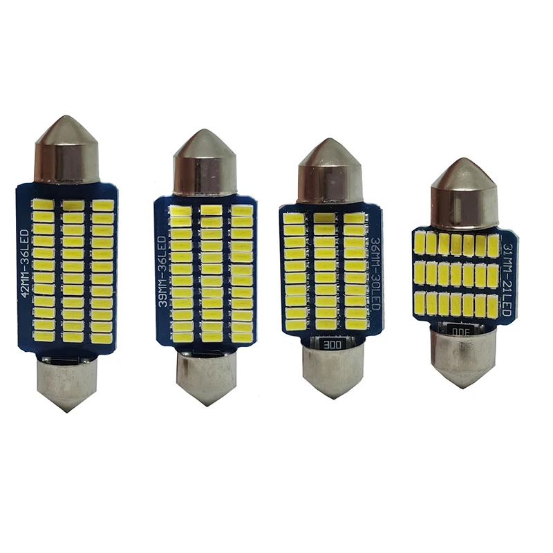 

Festoon 31mm 36mm 39mm 42mm C5W C10W Led Bulb 21 30 36Smd 3014 Canbus No Error Auto Interior Doom Lamp Car Styling Reading Light