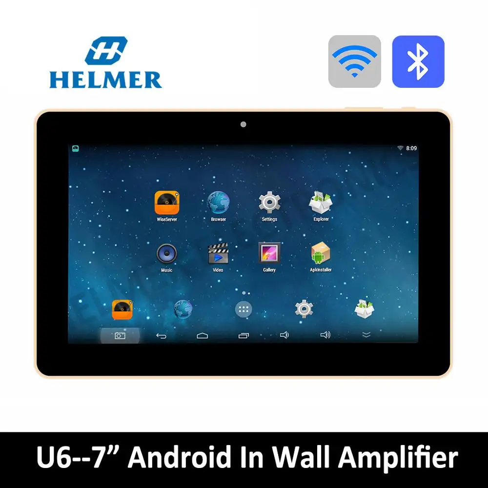 

Helmer 7 inch touch screen android amplifier, wireless home audio amplifier,bluetooth digital stereo amplifier,WIFI home theater