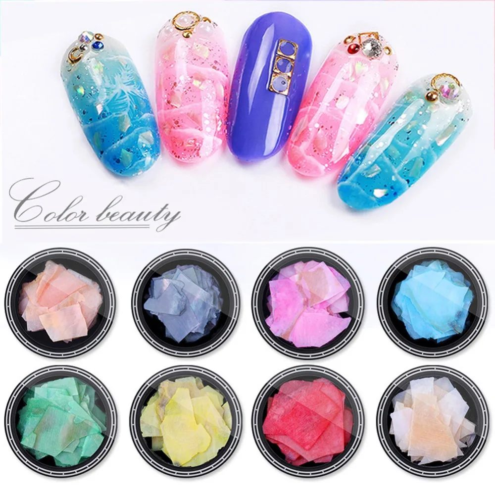 1 коробка красивая текстура натуральная морская раковина 3D Очаровательное