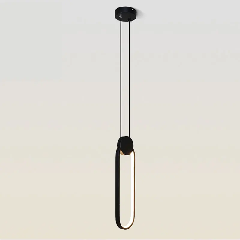 Современный светодиодный подвесной светильник украшение для дома люстра черная