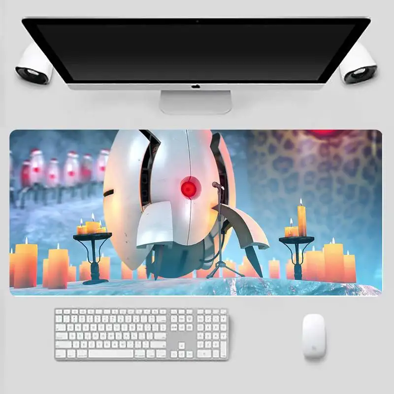 

new Portal 2 art design Laptop Gaming Mice Mousepad Table Protect Game Office Work Mouse Mat pad X XL Non-slip Laptop Cushion