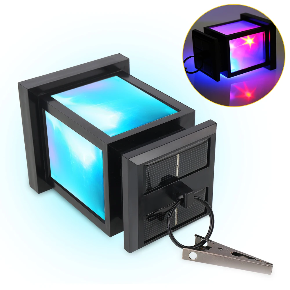 Уличная Светодиодная лампа RGB на солнечной батарее ночной Светильник для сада