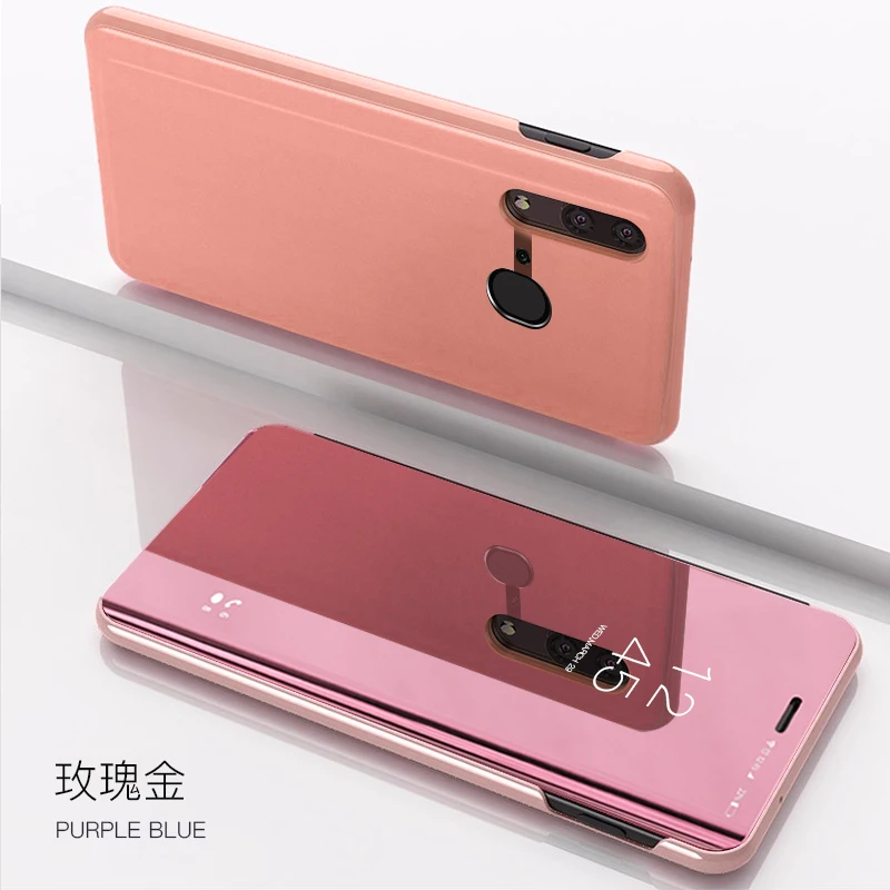 Для huawei Коврики 20 10 Pro P Smart четкое зеркало заднего вида 360 с подставкой откидной крышкой сенсорный чехол P20 Pro lite чехол