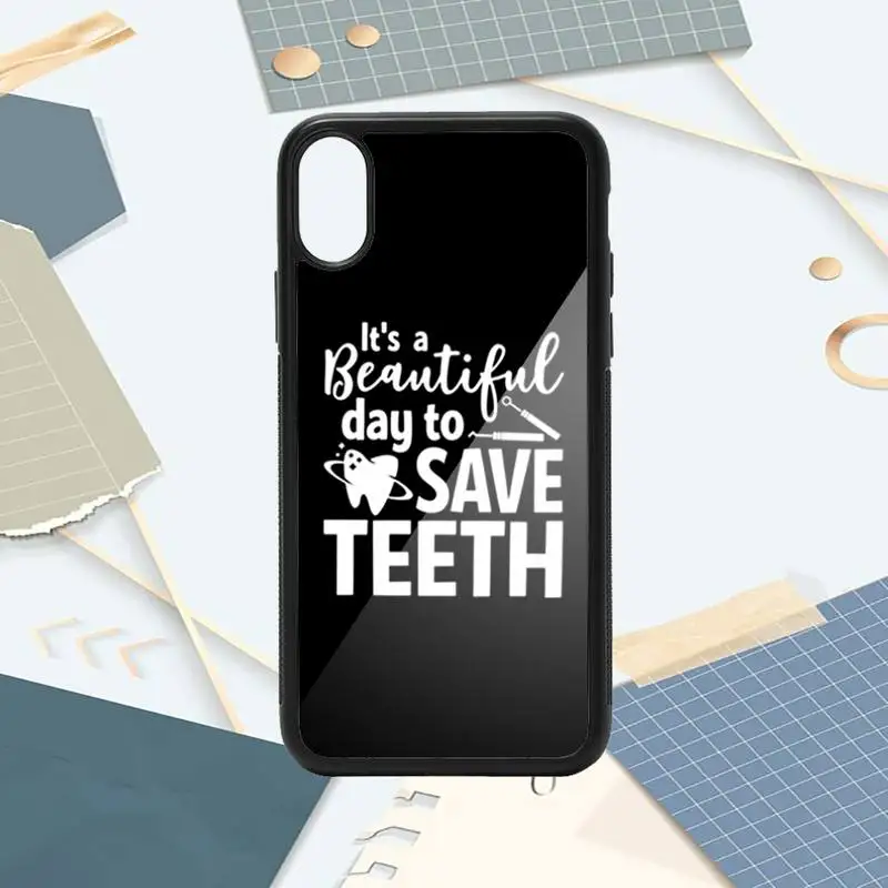 

Dentist Dental Crowned Teeth fundas Phone Case PC for iPhone 11 12 pro XS MAX 8 7 6 6S Plus X 5S SE 2020 XR