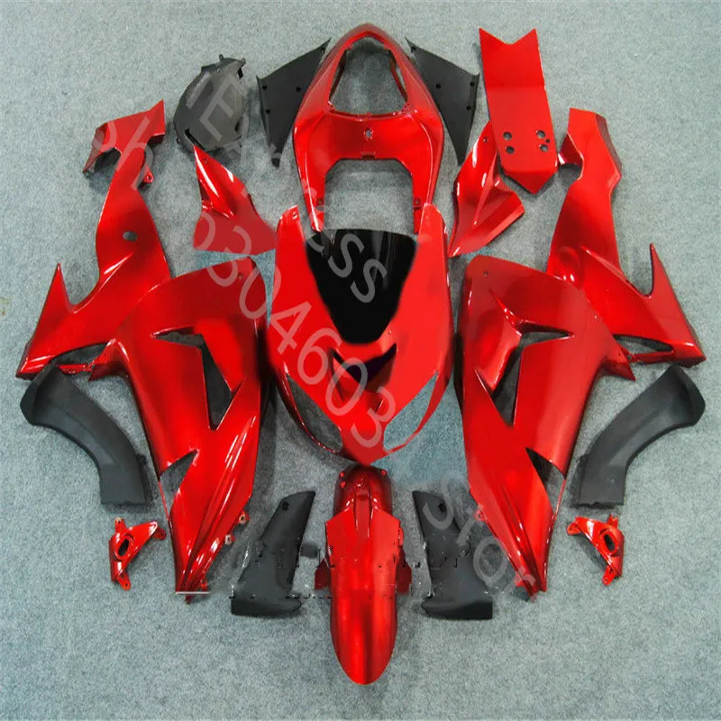 

Комплект обтекателей для Kawasaki Ninja ZX10R 2006 2007, Обтекатели для мотоциклов Ninja ZX 10R 06-07, красный, черный обтекатель