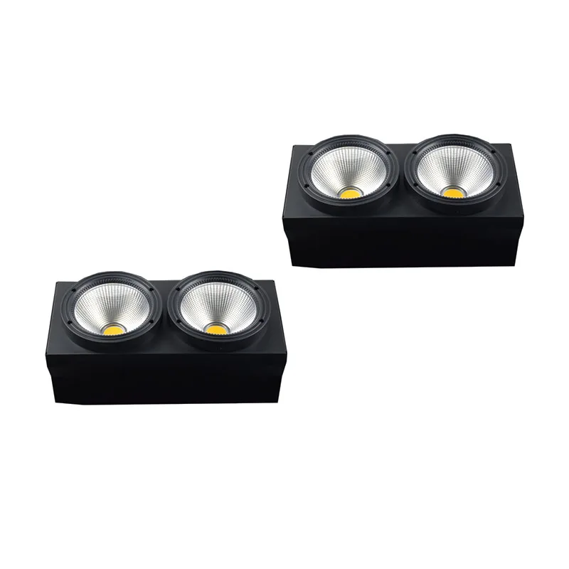 2 шт./лот глаза 200 Вт светодиодный COB осветитель холодный белый + теплый DMX512