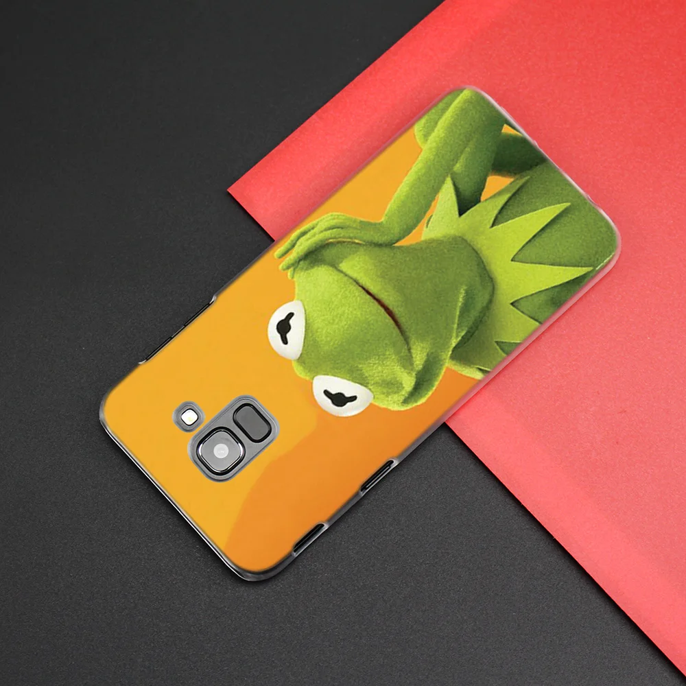 Лягушонок Кермит чехол для samsung Galaxy A50 A80 A70 A60 A40 A30 A20 A20e A10 A9 A7 A6 плюс Note 8 9 10 Pro