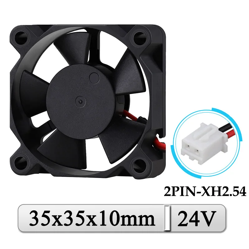 5Pcs Gdstime DC 24V Cooler Fan 35x35x10MM 35mm Axial Heat Sink Fan 3510 3D Printer Laptop 3.5cm Micro Brushless Cooling Fan