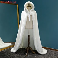 2020 new winter long fashionable boleros women faux fur stoles high quality luxurious bolero coat bridal capes wedding jackets
