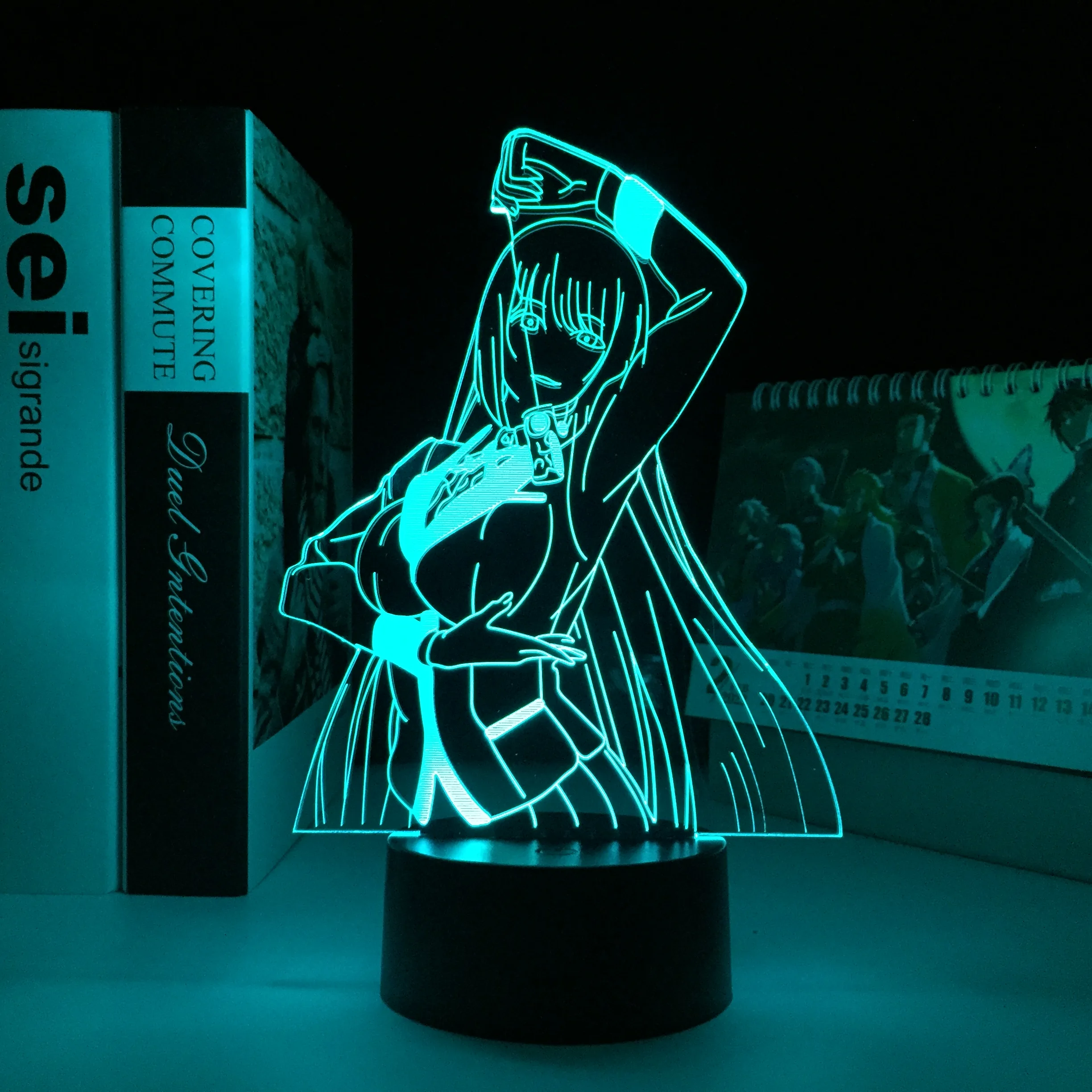 

Anime Kakegurui Figure Yumeko Jabami LED Light for Bedroom Decor Nightlight Kids Birthday Gift Manga Kakegurui 3D Table Lamp