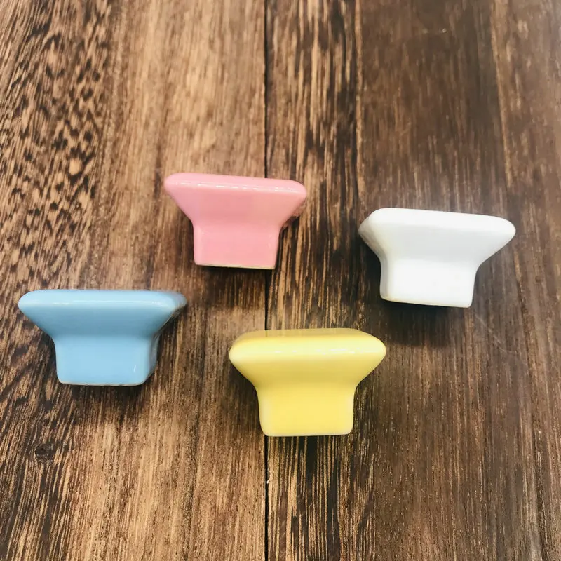 1 шт. ручка для мебели белая синяя желтая | Обустройство дома