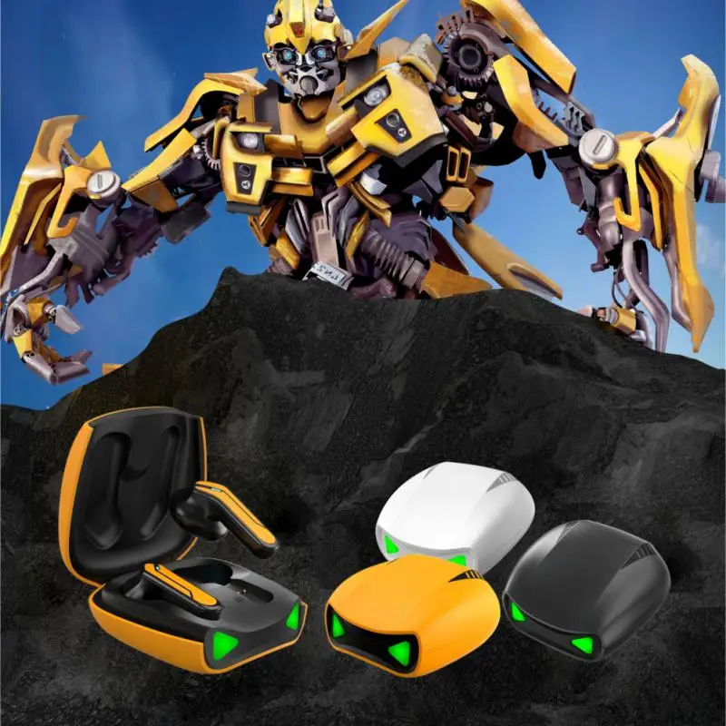 

2021 TWS Wireless Bluetooth 5.0 Earphone Bumblebee Gaming Earphone Low Latency Touch Control Wireless Headphone For Gaming
