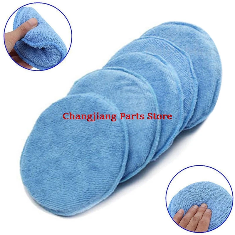 

5" Diameter Microfiber Wax Applicator Polishing Sponges pads Car washer Sponges Car &Motorcycles Accessories Blue