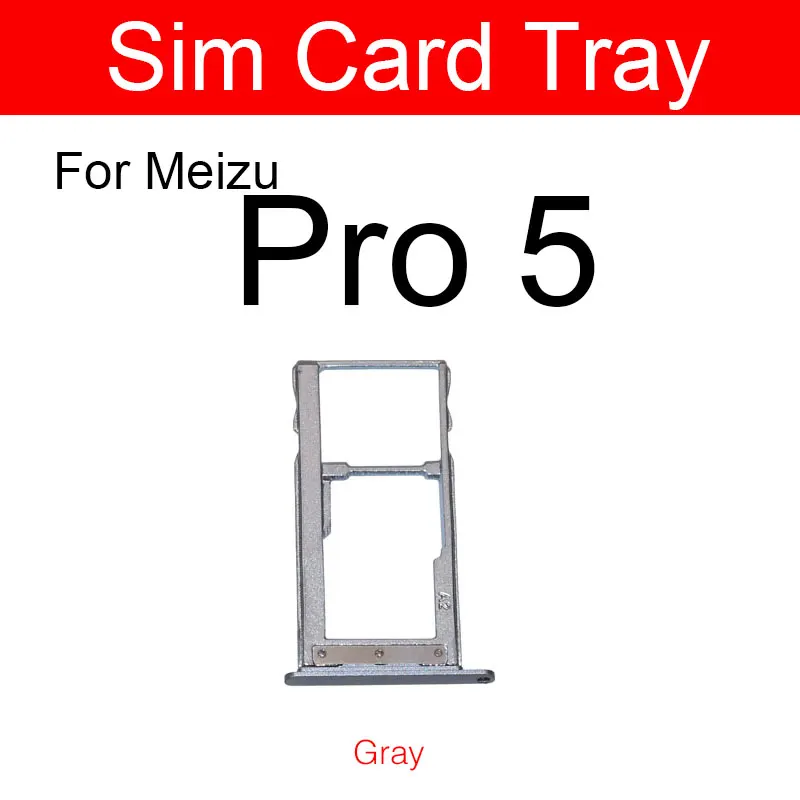 Золотой и серый Серебряный держатель для микро-sim-карты Meizu Pro 5 Pro5 M576 M576u Micro SD Reader
