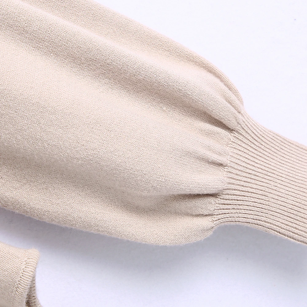 

Sexy Spring Autumn Long Sleeve Bodysuit Letter Print Women Bodycon Skinny Elastic Turtleneck Ivory Ribbed Knit BodyshitZL026