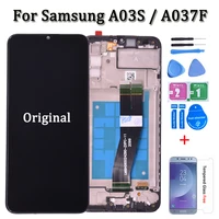 6 5original lcd for samsung galaxy a03s a037f a037m lcd with touch screen digitizer for samsung a03s display with frame