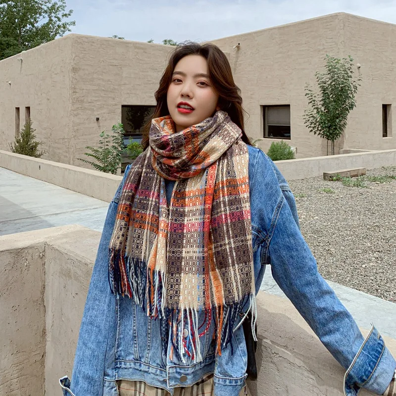 

Зимний шарф tessel, мягкие теплые шарфы из пашмины, Женская шаль, шарфы, шарфы, зимние женские шарфы