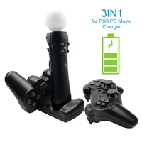 for ps3 for move controller charger usb cable powered charging dock for ps3 move joystick gamepad controller