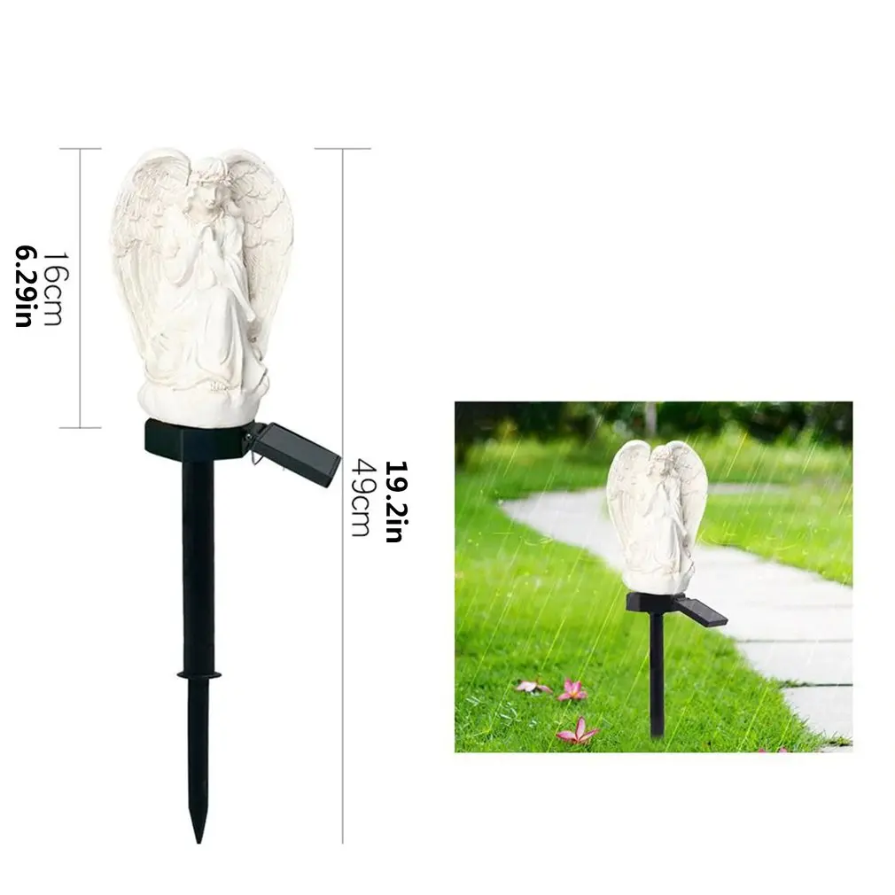 

Solar Outdoor Stake Light Solar Angel Pattern LED Garden Lamp Waterproof Outdoor Lighting Lawn Landscape Light