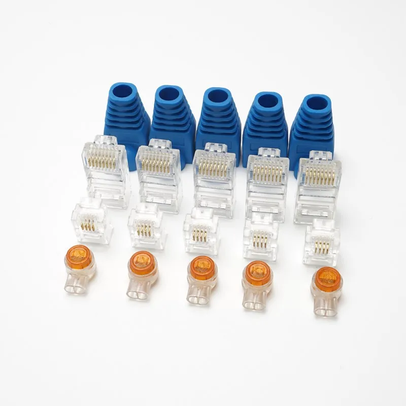 Набор инструментов для ремонта сети RJ45 RJ11 RJ12 CAT5 CAT5e 14 шт./компл. переносной набор LAN