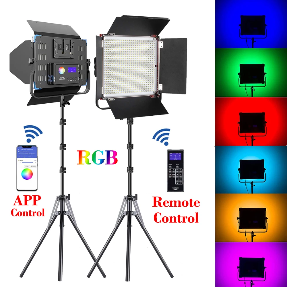 Sokani X50 RGB Led видео светильник наборы 50 Вт RGB лампа Фотостудия Освещение CRI96 + панель Освещение для студии/YouTube/фотографии