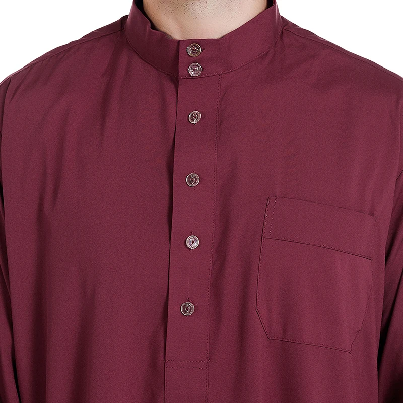 

Abaya Muslim Dress Pakistan Islamic Clothing Mens Arab Robe Saudi Arabia Jubba Thobe Kleding Mannen Kaftan Oman Qamis Homme