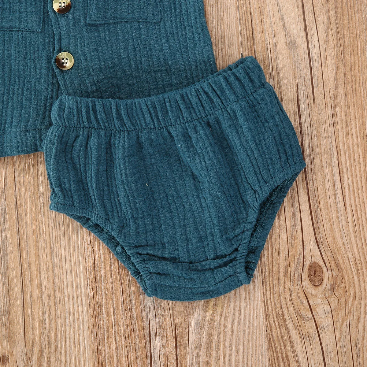 Новый детский комплект одежды из 2 предметов однотонная плиссированная рубашка с
