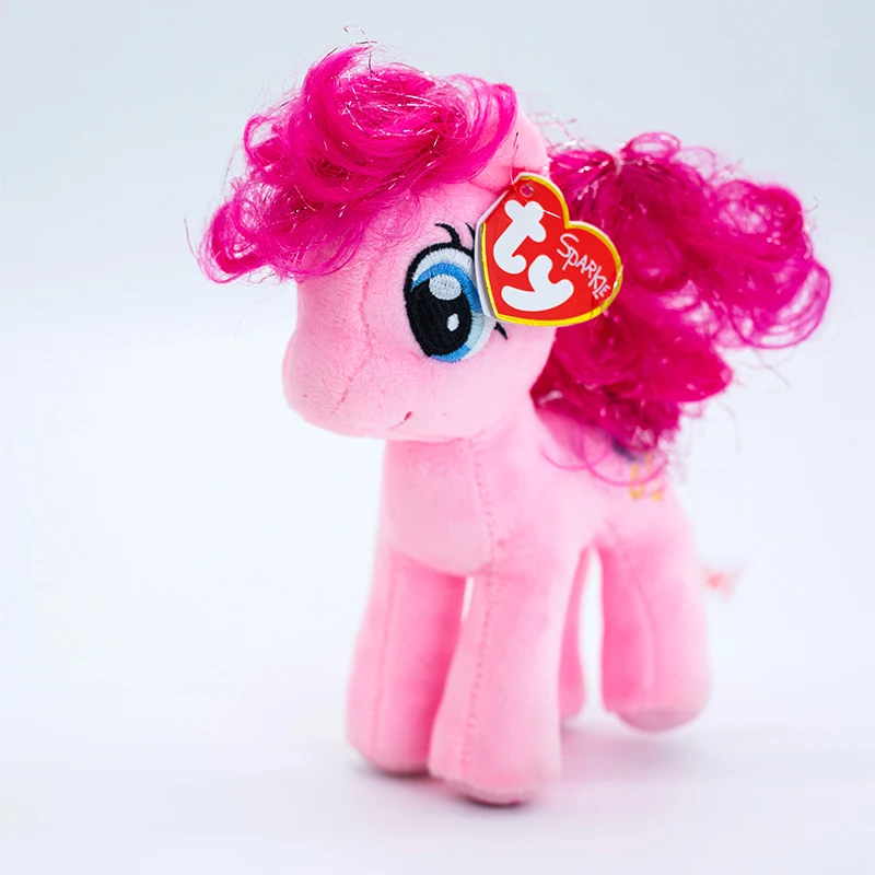 15 см/25 см Ty Beanie Pony Series Мягкая Плюшевая Кукла-животные цветная лошадь с вышивкой