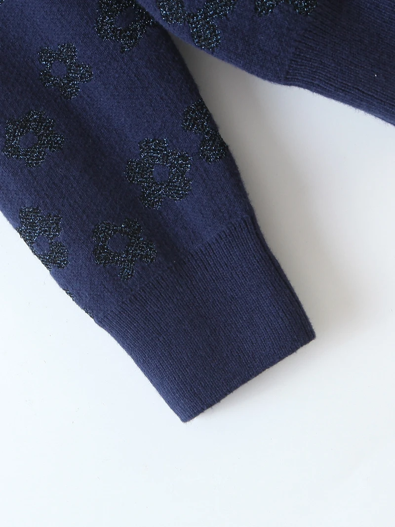 

Women Loose Casual Knit Jacquard Sweater Autumn O neck Pullover Jumpers Female Street Offfice Sweaters Knitwear XZ2577