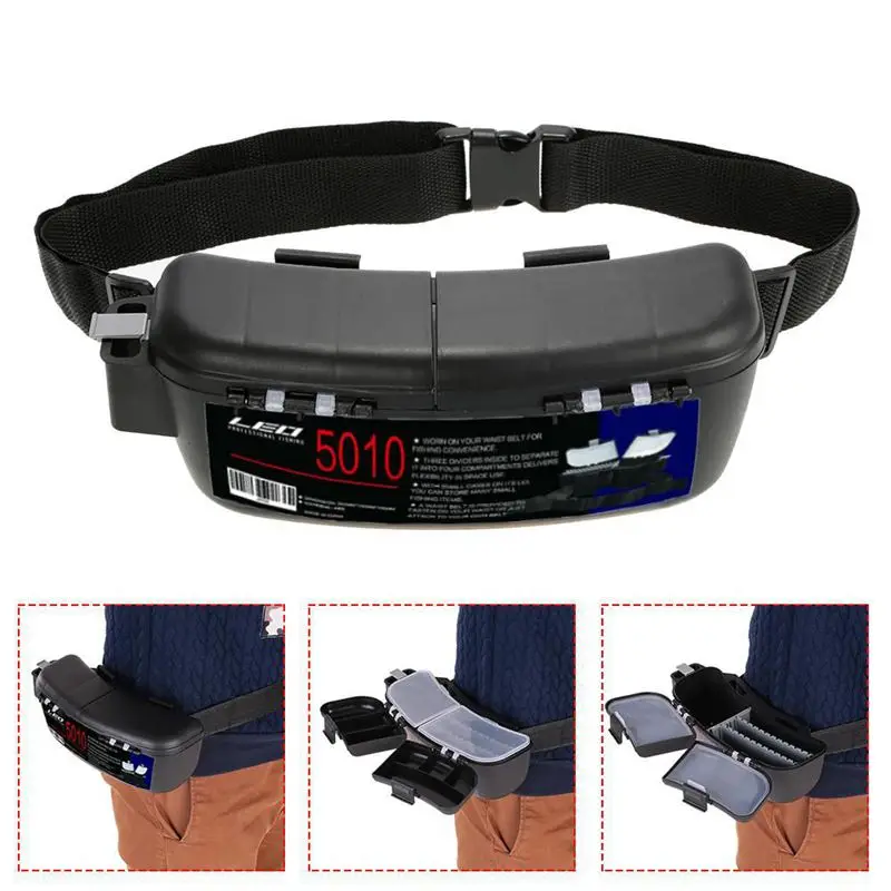 

Многофункциональная коробка для рыбалки, портативный ящик для рыболовных снастей, коробка для хранения, поясная переноска, контейнер для д...