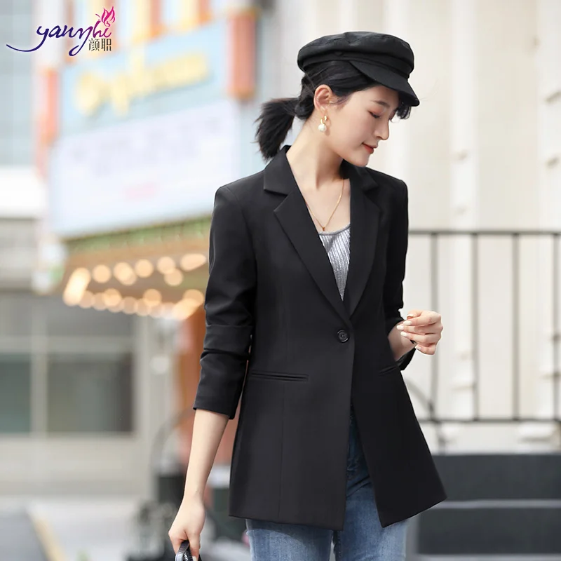 2020 весна и осень Новый офисный женский Блейзер Женский деловой Топ Тонкий mujer