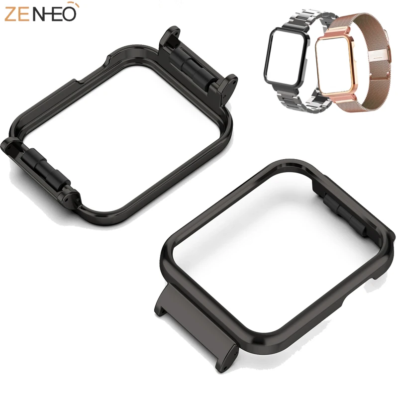 

Разъем ремешка из нержавеющей стали для смарт-часов Xiaomi Mi Watch Lite, металлический корпус, Сменный Чехол для Redmi Watch 1, чехол